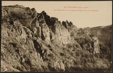 1 vue  - Le Hohneck (alt. 1366 m.). - Les rochers de la Martinswand vus du Hohneck. (ouvre la visionneuse)